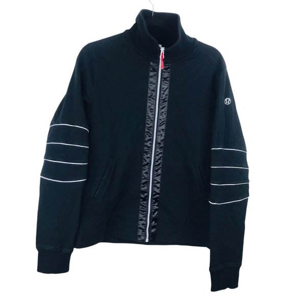 lululemon athletica Black Jacket with White Accents - Picture 1 of 16